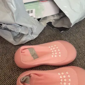 Baby Sock Shoes Infant Non-Slip Walking Slippers with Soft Rubber Sole - Breathable Lightweight Durable Sneakers for Boys Girls 6-36 Months Toddler Indoor Outdoor