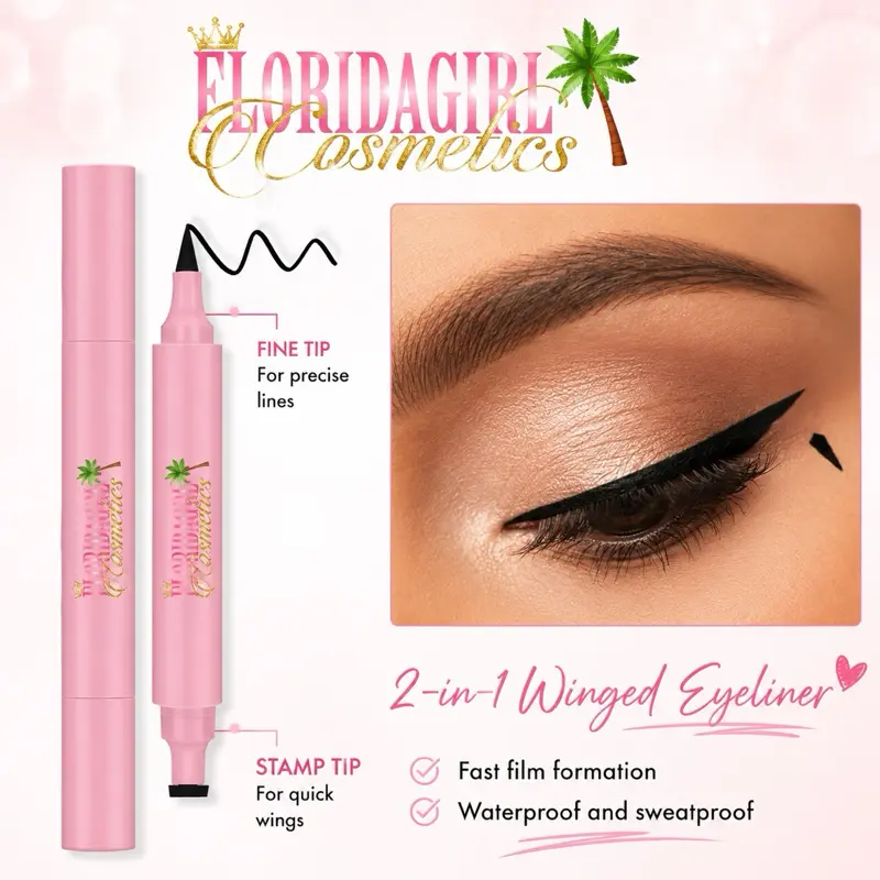 Florida Gir wing stamp eyeliner