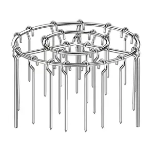 2 Counts Air Fryer Skewer Rack, Round Barbecue Grill, No Flipping Required, 360°   Baking, Steel Skewers, Fit for Home Cooking GrillingEverlanelnspired17