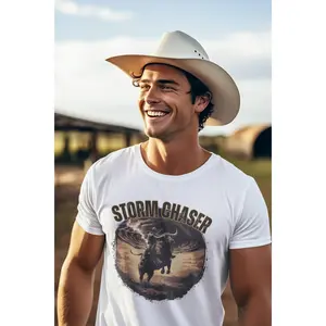 Storm Chasing Tee Experience the thrill of nature's most powerful moments with this bold storm chasing graphic tee. Perfect for weather enthusiasts, meteorology fans, and adventure seekers who respect the raw power of the atmosphere.