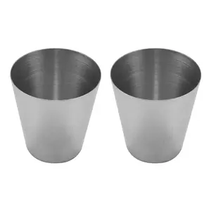 2X 1Oz 35Ml Stainless Steel Wine Drinking Shot Glasses Barware Cup 2X 1Oz 35Ml Stainless Steel Wine Drinking Shot Glasses Barware Cup