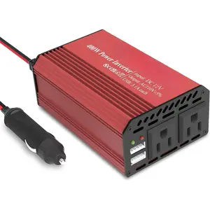 400W Power Inverters for  - DC 12v to AC 110v  Inverter Converter, 6.2A Dual USB  Ports, Dual AC Adapter for Laptops Air Compressor