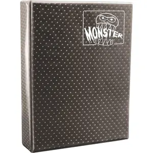 Monster Mega Gray Holofoil 9 Pocket XL Binder with Hard Cover (Twice as Large)- Holds 720 Collectible Trading Cards