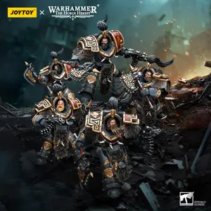 JOYTOY Warhammer 40k 1/18 Action Figures Anime 13.6cm Space Wolves Varagyr Wolf Guard Squad