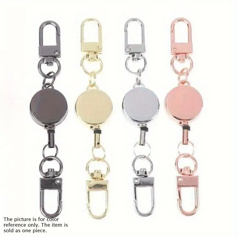 Easy-pull cord retractable keychain elastic keychain sports retractable key ring Portable keychain