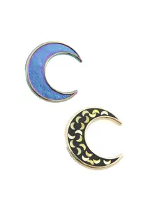 Crescent Moon Pin LASERBRAIN