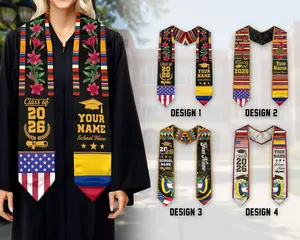 Custom Graduation Stole for The Class of 2026-Unisex Mexican Sash | Perfect As a Gift for Graduation Ceremonies And Parties