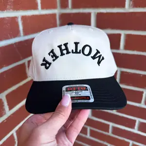 Embroidered MOTHER Trucker Hat – Unique Upside Down Mama Cap in Two-Tone Style – Fun Gift for Moms Who Love Trendy Custom