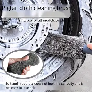 Multi-Functional Auto Wheel Rim Cleaning Brush, All Purpose Cleaner Tool for Car Exhaust Pipe, Motorcycle, Bicycle, Vehicle Care Accessories