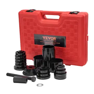 TikTokShopBlackFridayVEVOR Wheel Bearing Press Kit, 23 pcs FWD Bearing Puller Tools, for Front Wheel Drive Bearing Removal and Installation, Wheel Bearing Tool with Sliding Screws, Bushings, Sleeve Plates, Storage Case
