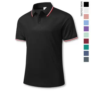 Solid color summer men's lapel POLO shirt, suitable for playing, golf, outdoor sports and leisure, comfortable and breathable, cool short sleeves, multi-color optional