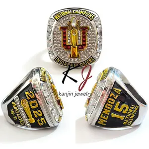 NCAA2025 Championship Ring 16-0 Perfect Record Replica Edition for Basketball Fans' Collection for Men