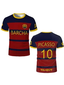 2026 Hot Selling Blue Lock Barcha Team Bachira | Anime Jersey Athletic Shirt for Fans | Various Designs & Sizes