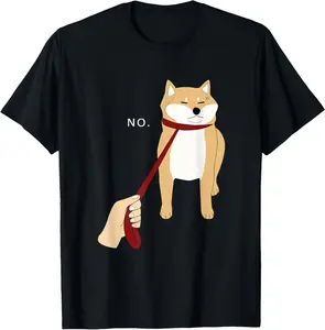 Cute Shiba Inu Shirt Nope - Doge Meme T-shirt Pure Cotton Graphic Tees Menswear Top: Gifts for Men & Women