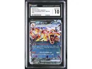 2023 Pokemon #066/108 Charizard ex Ruler of the Black Flame CGC 10