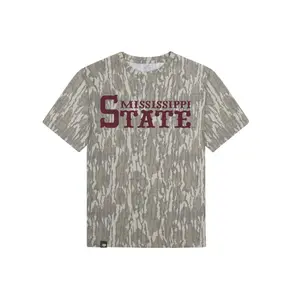 Washed Out Logo Camo Tee –  Mississippi State Crewneck Fabric