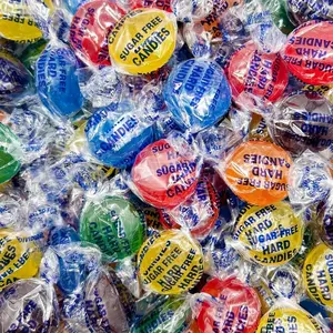 Sugar Free Hard Candy Mix | 1-Pound Pack | About 75 Pieces | Assorted Fruit Flavors | Individually Wrapped Sugarless Candies for Office Bowl | Lemon, Lime, Cherry, Orange, and Berries