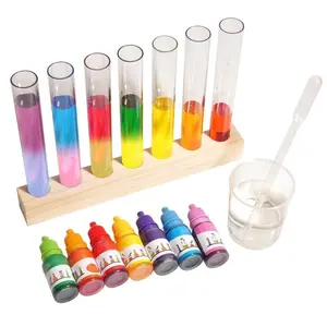 Art Creation Color Mixing Test Tubes Set, Ideal for Kids DIY Hands-On Learning, Enhance Creativity and Motor Skills, Perfect for Art Projects