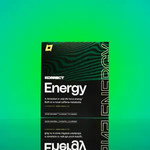 Korrect Energy™ - A Revolutionary Blend of Novel Caffeine Metabolite & Potent Plant-Derived Energy Amplifiers for Steady Energy & Sustained Attention 30 Capsules