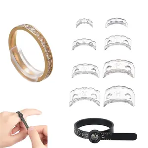 Ring Sizers for Loose Rings – Clip Ring Adjusters in 8 Sizes, Fits Bands Width to 1-8mm, Ring Resizer with Measuring Tool, Invisible Ring Guards for Women & Men