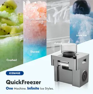 2.0 Countertop Nugget Ice Maker with Soft Chewable Ice, 32lbs in 24Hrs, LED Touch Panel, Self-Cleaning Ice Maker with Automatic Dispensing ge profile ice  making  machines Icemachine Icemaker Portable Versatile Ice Maker