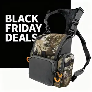 Binocular Harness Chest Pack: Bino Case with Rangefinder Pocket for Hunting Birdwatching and Hiking Outdoor Athletic Bag fishing backpack gym bag11