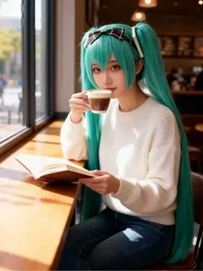 Ladies' Gothic Lolita Wig, Multi-color Long Straight Ponytail, Princess Bangs for Role-playing, Anime Party, Cosplay Wig, VocAloid Lake Blue Hatsune Miku Twin Tails, 2D Anime Style Wig, Straight Synthetic Wig