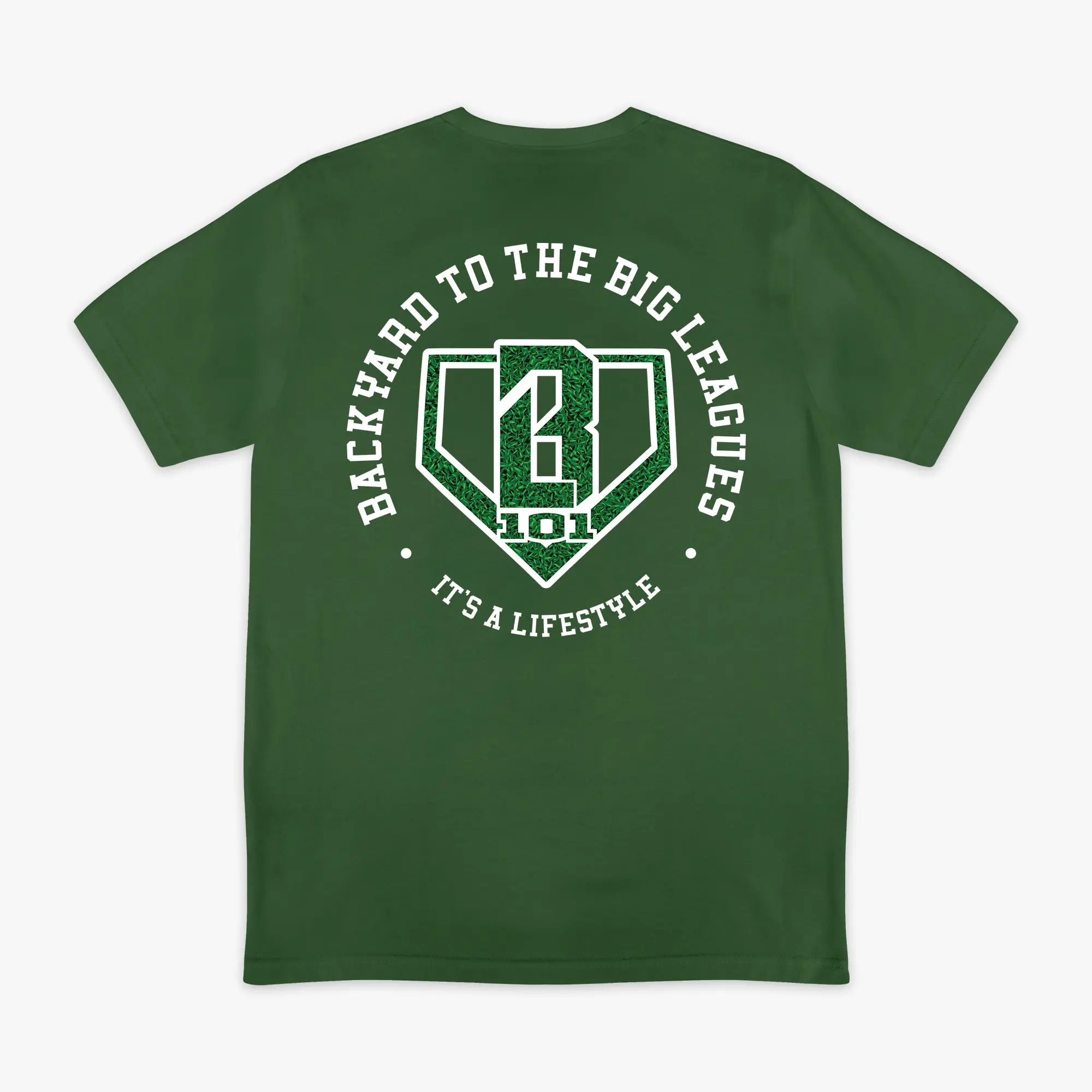 Backyard To Big League Tee - Green