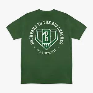 Backyard To Big League Tee - Green