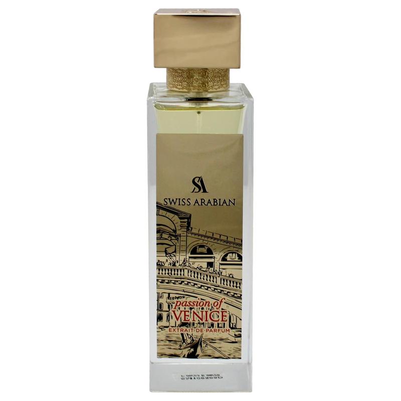 Swiss Arabian Passion of Venice 100 ml Eau de Parfum – Long-Lasting Arabic Perfume for Men & Women with Woody Musk, Vanilla, Patchouli & Pepper – Unisex Arabian Fragrance – 3.4 oz (100 ml)