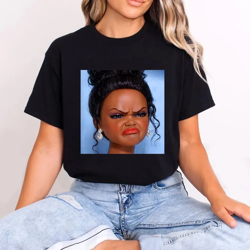 Angry Disgusted Doll Face Meme Shirt, Funny Sarcastic Reaction Graphic Tee, Dark Humor Viral TikTok Trend, Unisex Shirt
