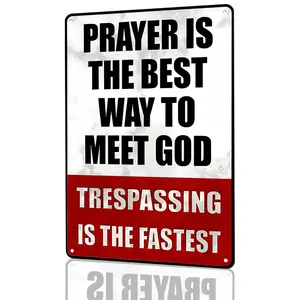 Aluminum Metal No Trespassing Signs Private Property Funny, Posted Signs No Trespassing for Home Yard Garden Door Wall Aluminum Metal Sign