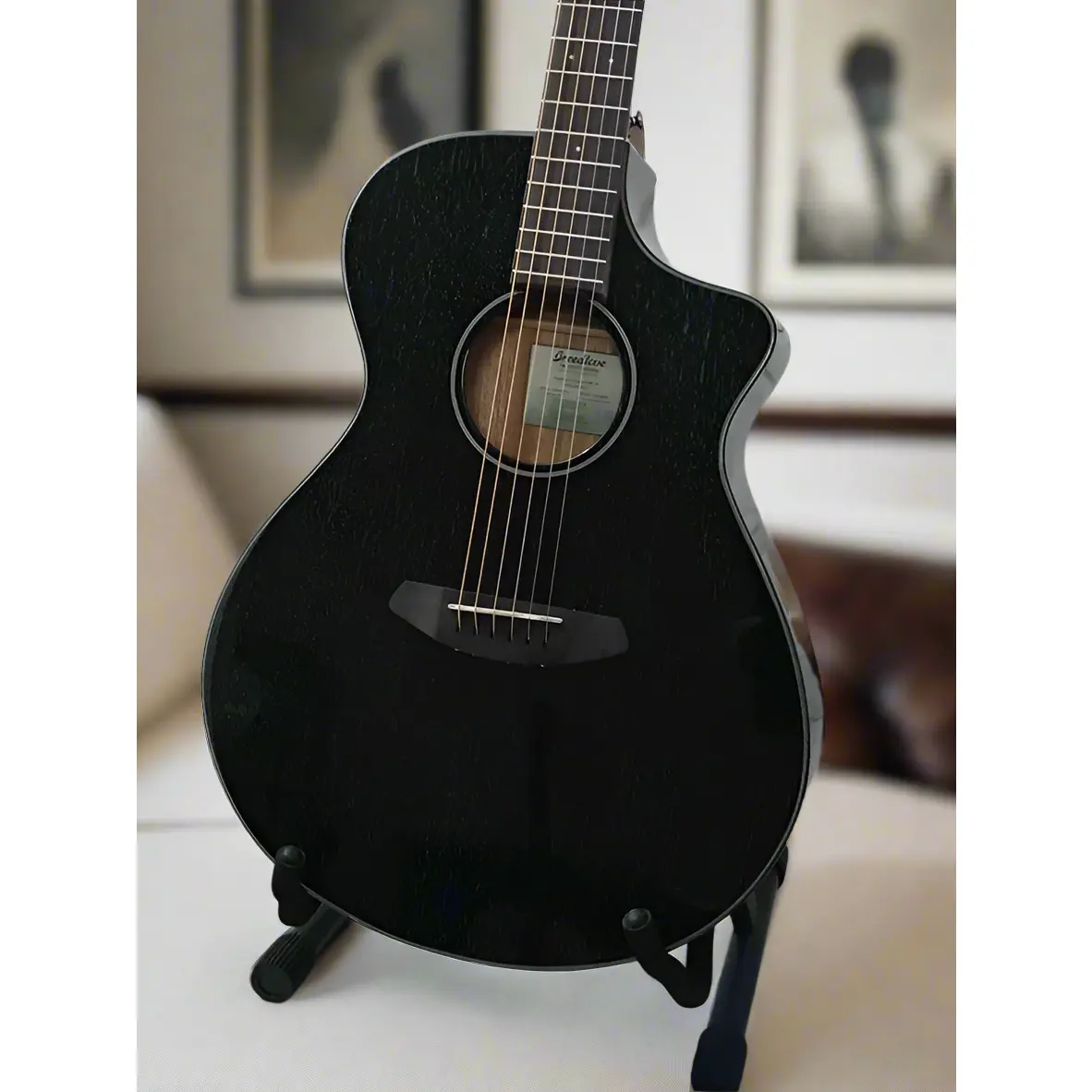 Breedlove ECO Rainforest S Concert Midnight Blue CE Acoustic-Electric Guitar, African Mahogany-African Mahogany