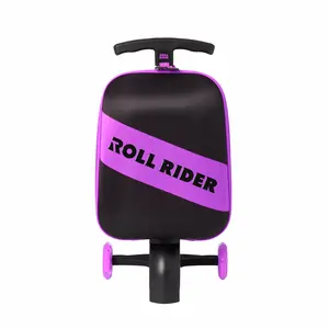 Roll Rider Purple Kids Scooter/Suitcase - Viral Kids Toy,  Ideal for Travel and Outdoor Activities