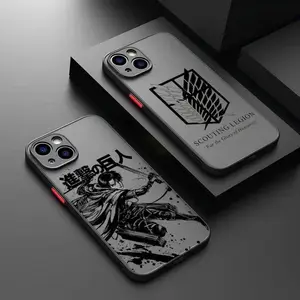 Hot Anime Attack on Titan Phone Case  for iPhone 17, 16, 15, 14, 13, 12, 11 Pro Air Plus ProMax and Samsung S26-S22 Plus shock-absorbing phone cases, fashionable gift.