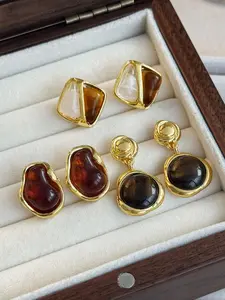 Vintage Elegant Geometric Design Dangle Earrings, Stud Earrings Jewelry, Fashion Jewelry for Party, Daily Clothing Decor, Trendy All-match & Exquisite Jewelry for Birthday Gift, Trendy Fashionable Accessories