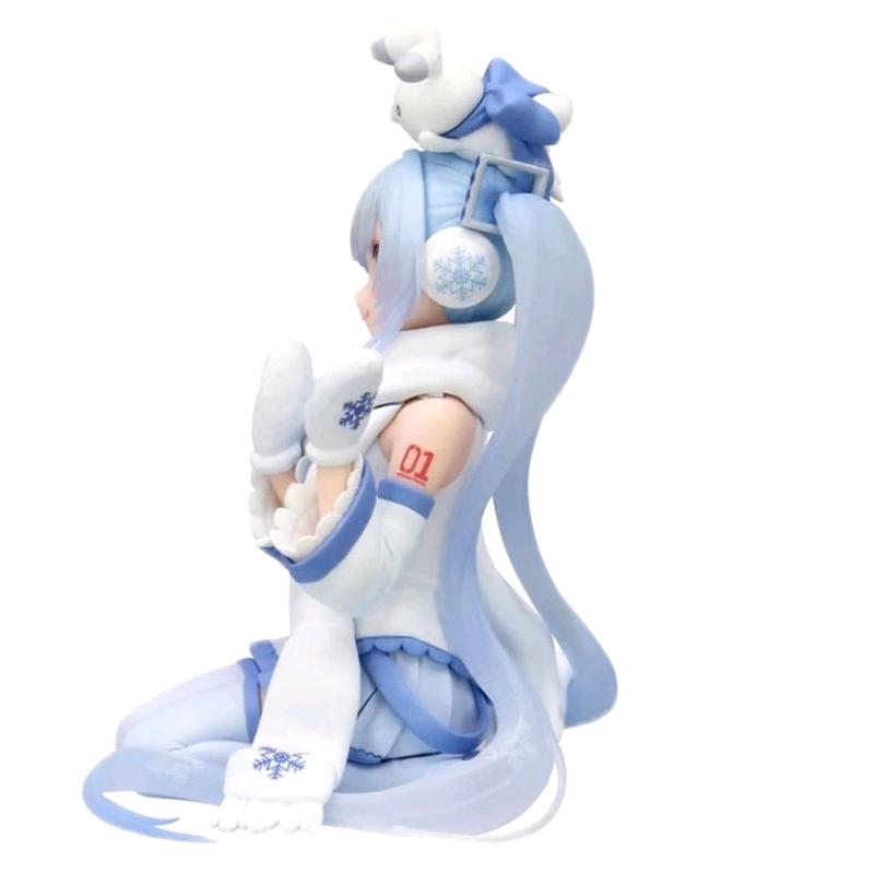 SNOW M1KU /SKYT0WN Miku Fan Figure with Blue Outfit and White Scarf for Home Decoration