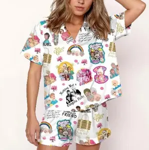 The Golden Girls Pajamas, Movie Lover Pajamas Set, Family Matching Button Down Pajamas, Women Loungewear