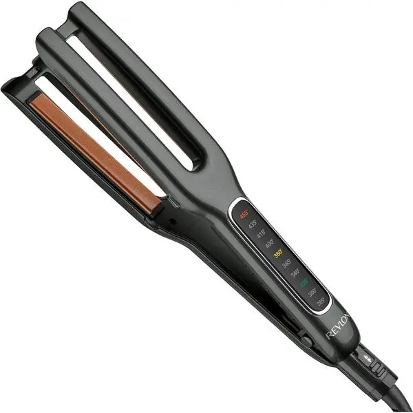Revlon Double Straight Copper Ceramic Dual Plate Hair Straightener | Faster Styling and Reduced Damage
