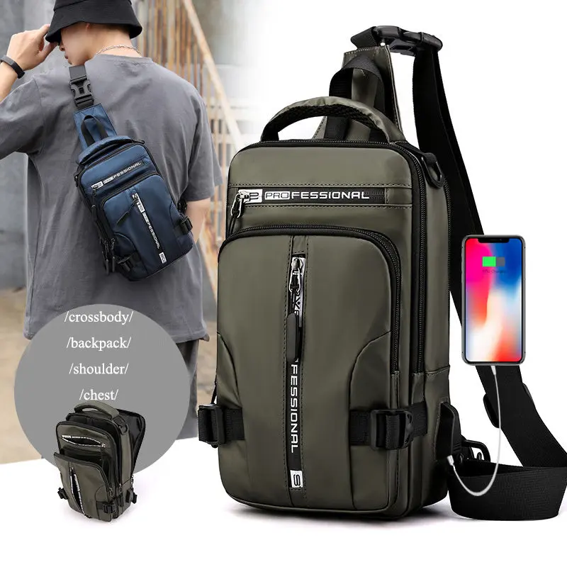 Multifunctional Crossbody Backpack for Men Multifunctional Crossbody Backpack for Men