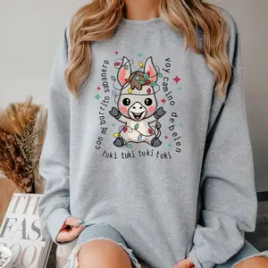Christmas sweater, Mi Burrito Sabanero Mexican Sweatshirt, Tuki Tuki Donkey Funny Tee Tops sweatshirt,gift for women