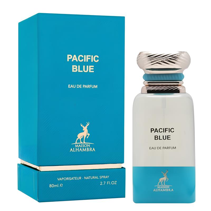 Maison Alhambra Pacific Blue for Unisex Eau de Parfum Spray, 2.7 Ounce