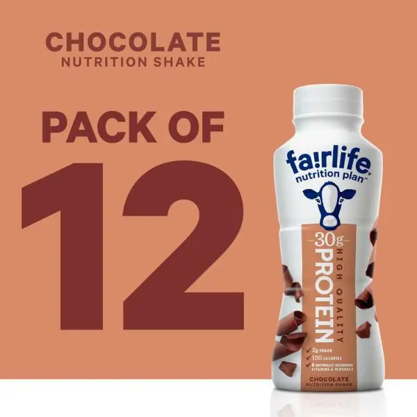 Fairlife Nutrition Plan Chocolate Protein Shake (12-Pack) | 30g Protein & Low Sugar!