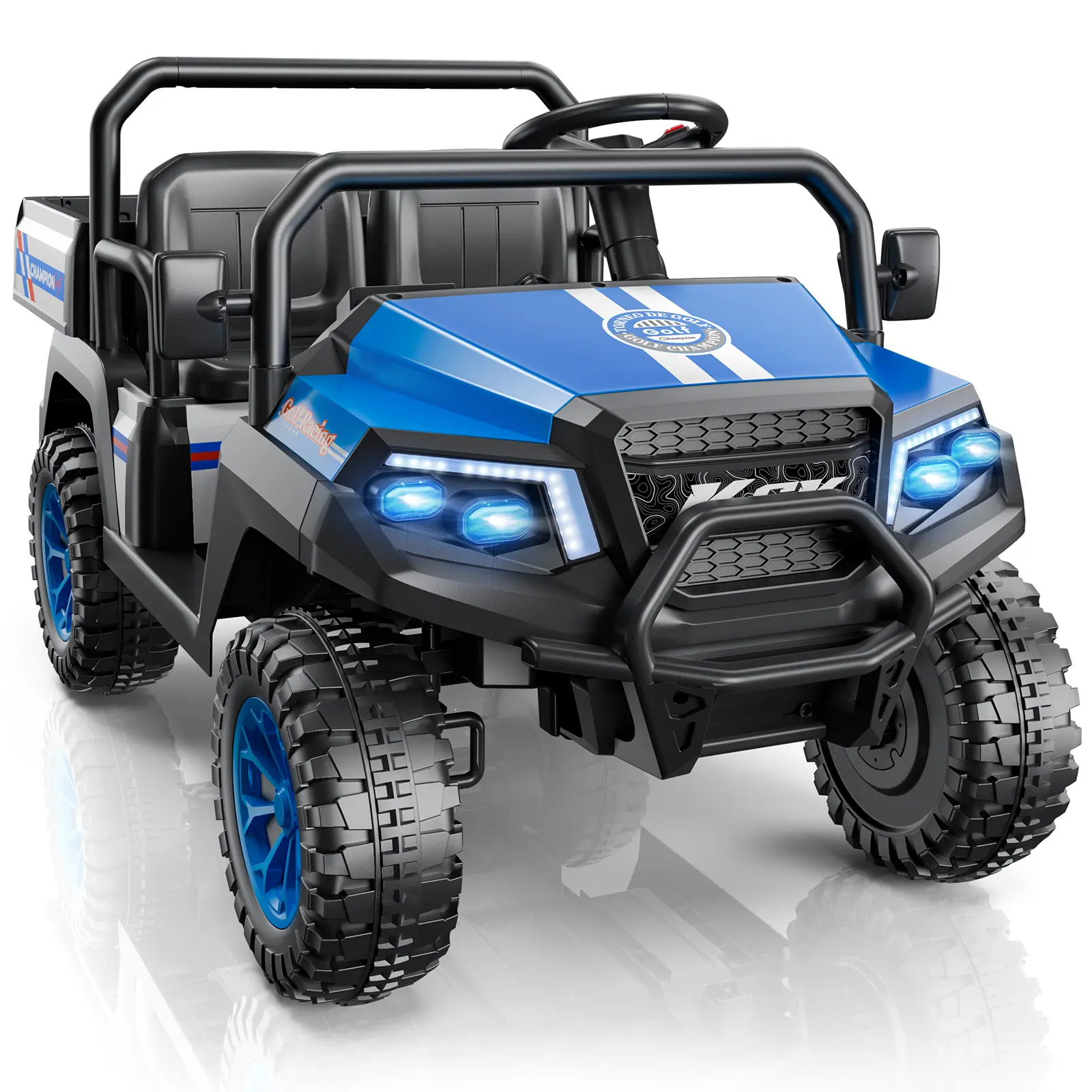 #summerfinds LIGIANT R8 Apex 24V Ride on Toys for Big Kids, 4WD 2-Seater Electric UTV Car w/Remote Control, Pickup Trunk Bed & LED Lights, Ideal Christmas Gift for Kids#Summervibes