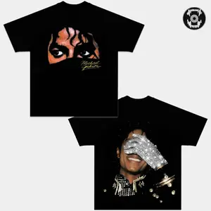 Michael Jackson Eyes Graphic T-Shirt, King of Pop Vintage Portrait Tee, MJ Iconic Glove Shirt, Retro 80s 90s Music Merch, Classic Pop Legend Streetwear, Unisex Cotton Fan Gift Tee