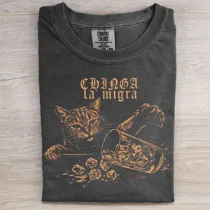 Comfort Colors Chinga La Migra T-shirt, Protest Graphic Tee, Unisex Gift 8