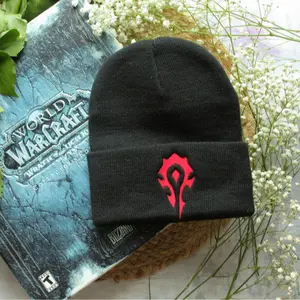 World of Warcraft Horde Beanie | Embroidered | Knit Hat | One Size Fits Most