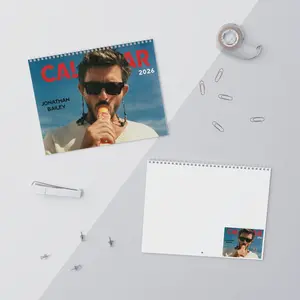 Jonathan Bailey 2026 Wall Calendar Planner, Jonathan Bailey Fan Gift for Fan Merchandise, Monthly Planner Holiday Gift, Unique Holiday Gift