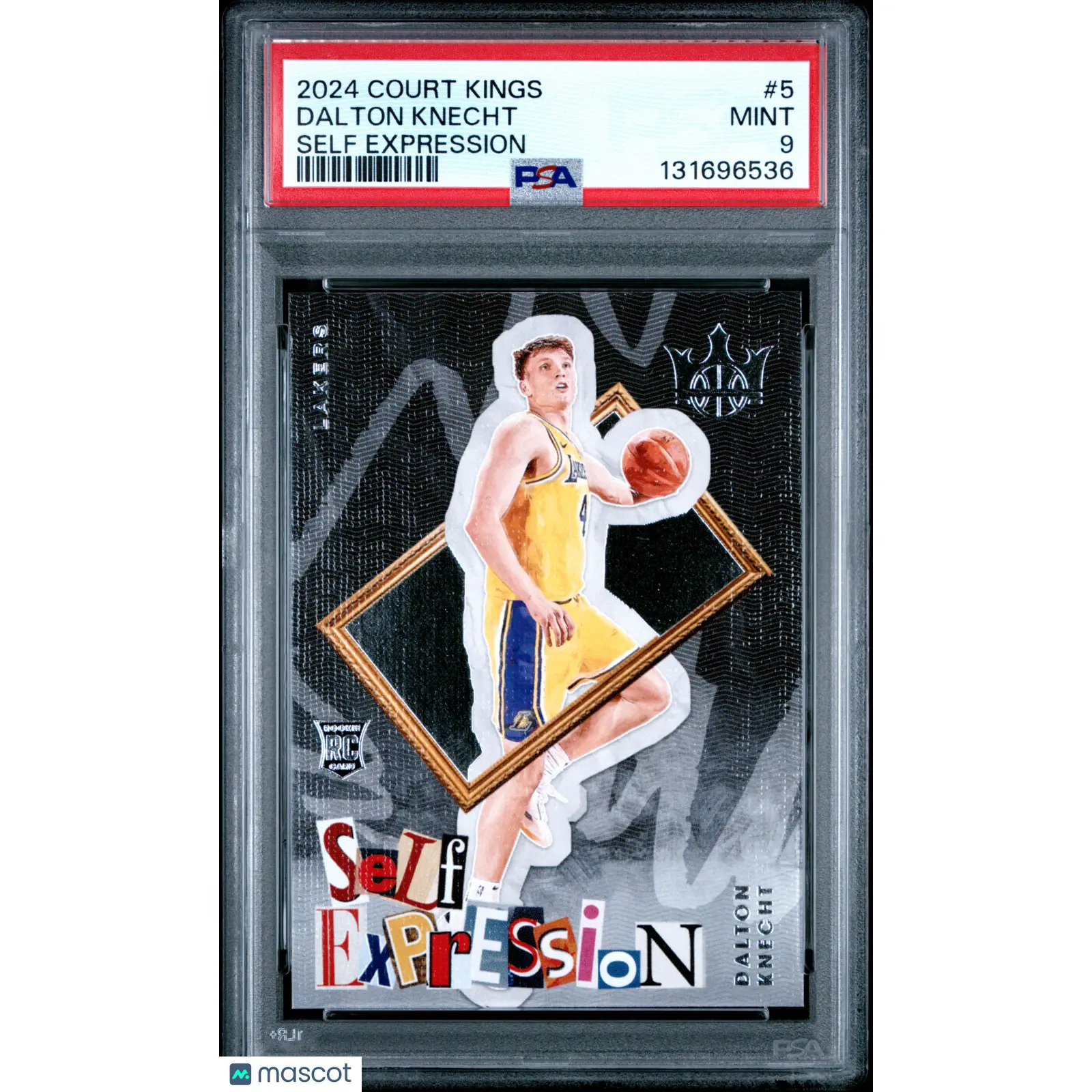 2024 Panini Court Kings Self Expression Dalton Knecht #5 PSA 9 RC
