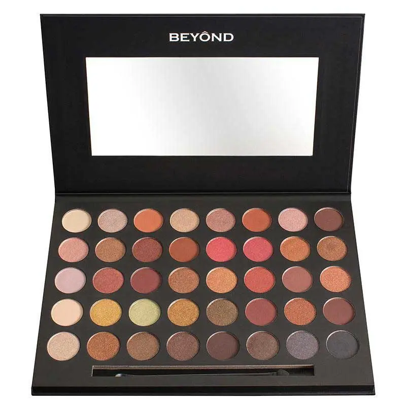Professional 40-Color Vintage Eyeshadow Pallet - Pigment-Rich, Shimmer Cosmetic Pallet Glitter Palette